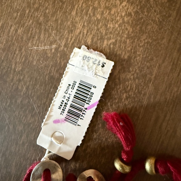 Gap Red Braided Friendship Bracelet Pair For Adults Only New With Tag - Picture 3 of 6